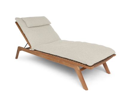 Forte Sun Lounger - Teak/Straps