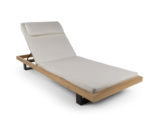 Ravello Sun Lounger - Alu/Teak